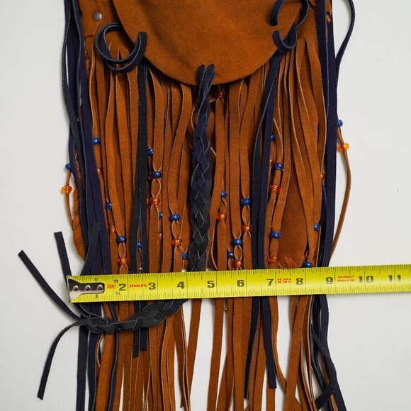 Vintage Suede Fringe Crossbody bag - Picture 6 of 7